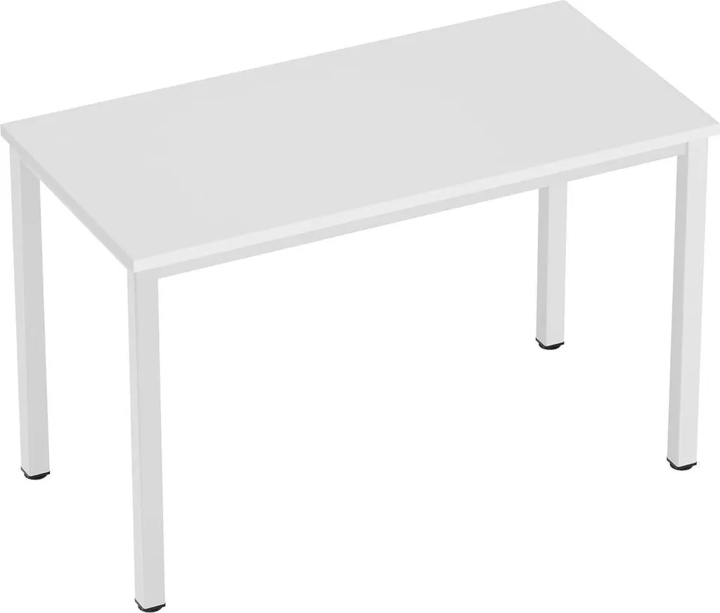 Petit bureau informatique 80x40cm blanc pour espace restreint et studio - 6