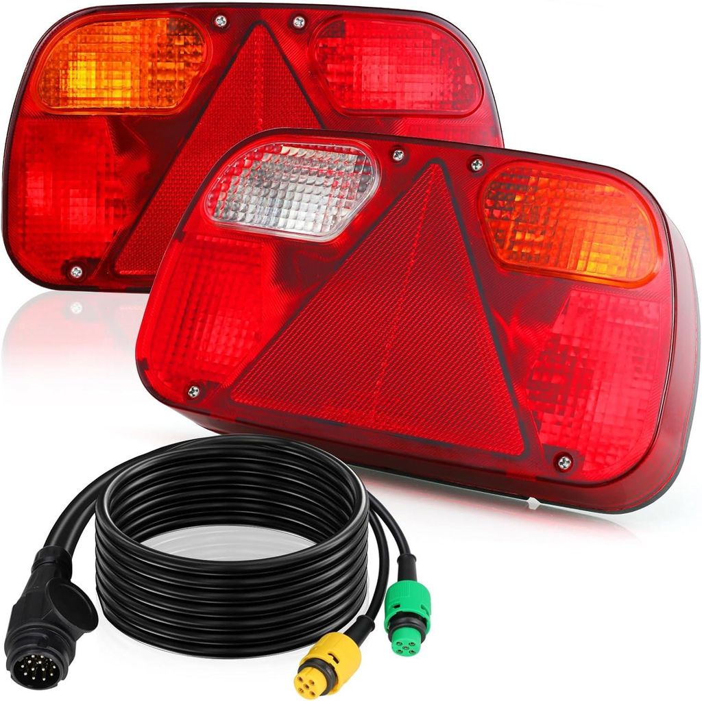 Rückleuchten-Set für Anhänger JH604-A/B, 13-polig, 12V