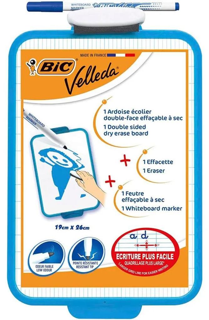 Bic Velleda Panzarra 2-seitige Tafeln Mit Stecker Schwarz Produktbild 