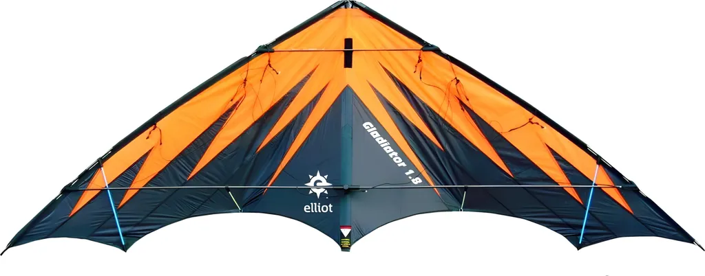 Cerf-volant robuste Elliot Gladiator 1.8 RTF Anti-crash Noir Orange 178cm