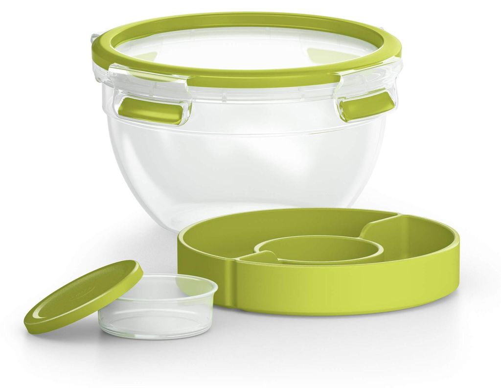 EMSA CLIP & GO SALATBOX 1,0 L, 518097, 1 l, Transparent, Produktbild 