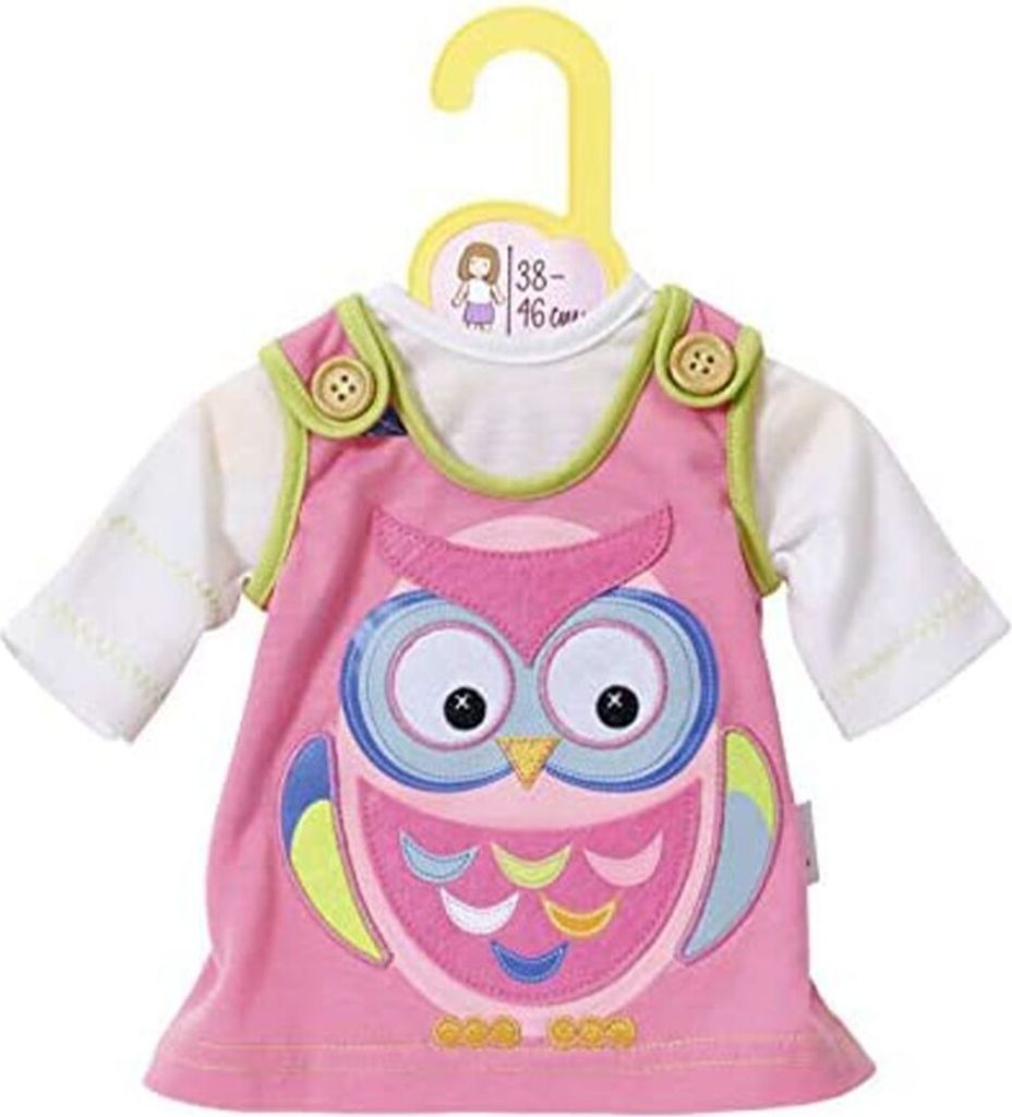 Zapf 870082 Dolly Moda Kleid mit Eule 38-46 cm