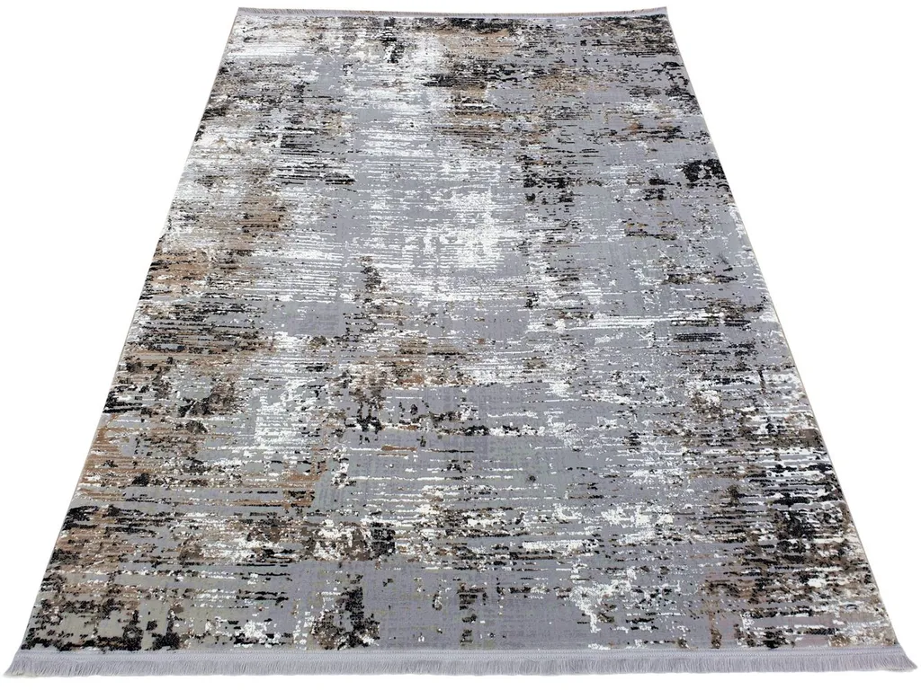 Tapis STEFANO 200x290 cm gris noir : finissez-en avec les sols froids