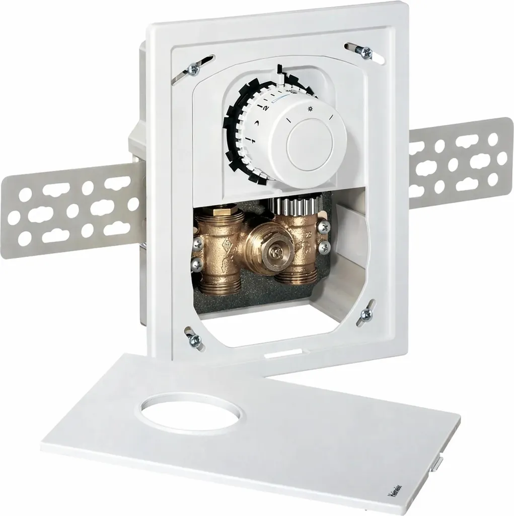 Multibox F Heimeier encastrable blanche pour gestion thermique par pièce