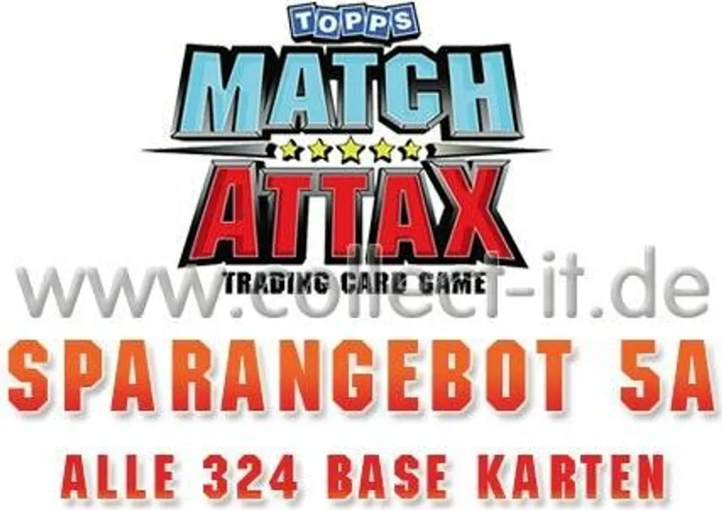 Set Complet Cartes Match Attax Bundesliga 13/14 - 324 Joueurs à Collectionner