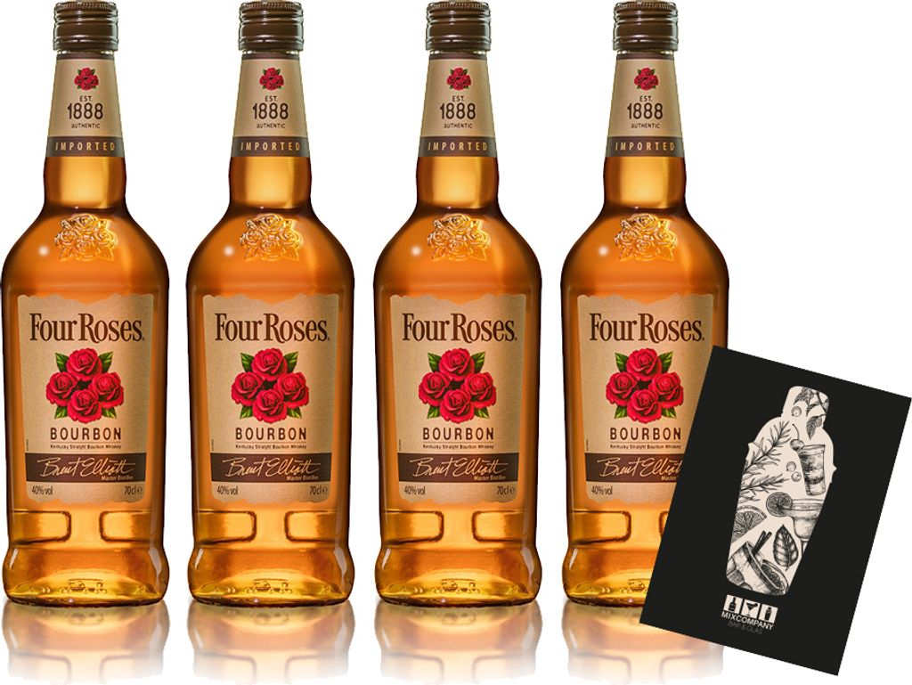 Four Roses 4er Set Bourbon Est. 1888 0,7L (40% vol) Produktbild 