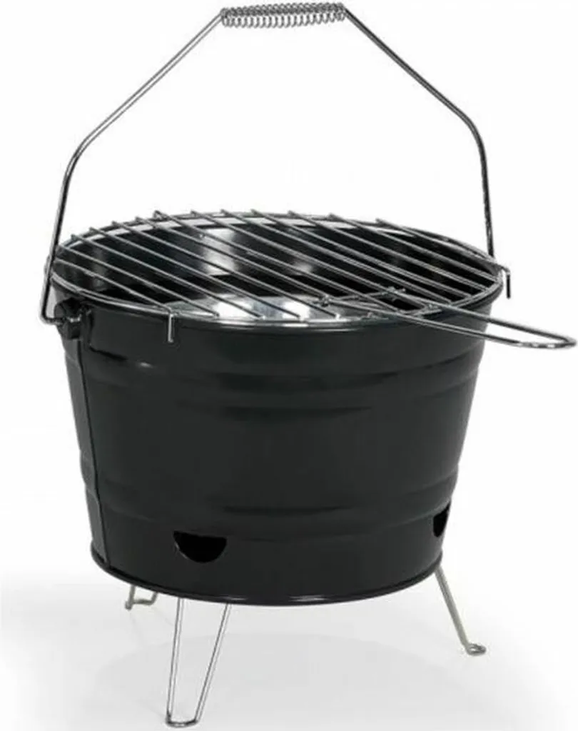 Barbecue à Charbon Portable Livoo en Inox Idéal pour Camping et Balcon