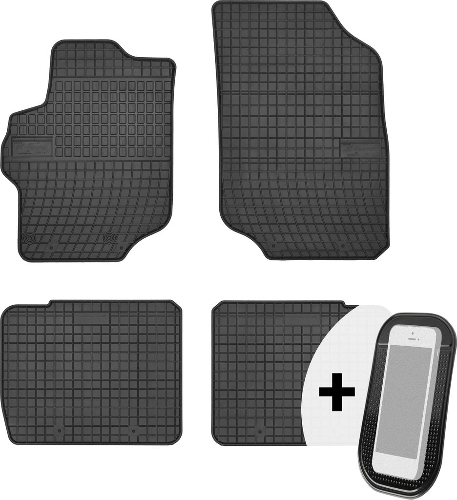 Gummimatten Auto Fußmatten Automatten Passgenau 4-teilig Set - passend für Citroen C-Elysee Peugeot 301 ab 2012
