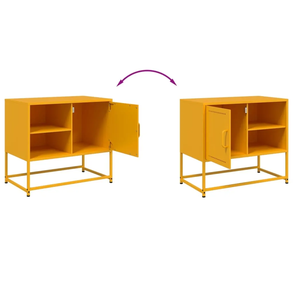 Meuble TV Anthracite 100,5 cm Acier - Support TV Stable et Durable - 8