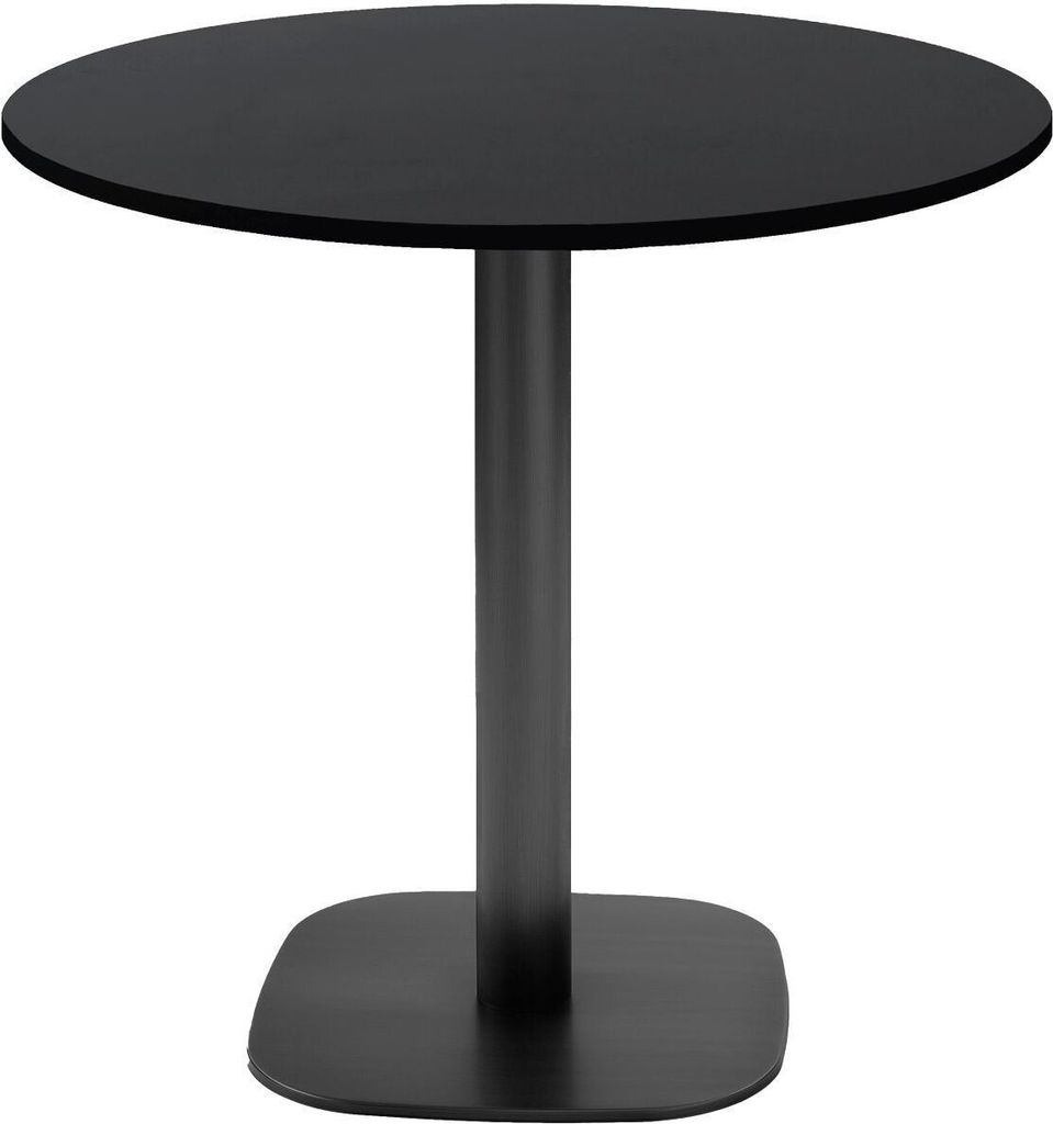 Runder Tisch Ø 70 cm – Rundes schwarzes Modell