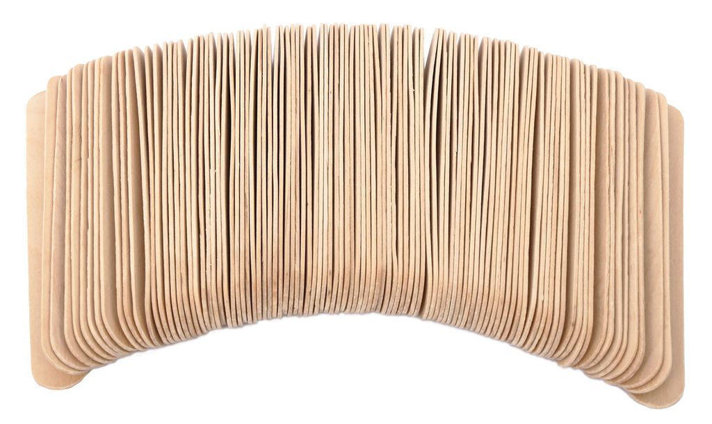100x Holzspatel 14,5 cm für Sugaring Zuckerpaste - Produktbild 