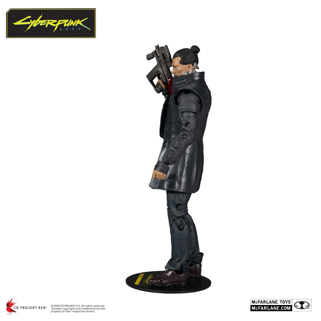 Figurine Takemura Cyberpunk 2077 17cm - Statuette Stable sans Encombrement - 4