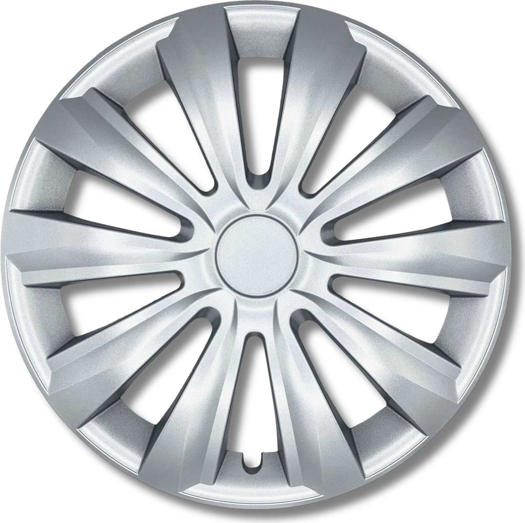 Radkappen 14 Zoll Silber für Stahlfelgen - Deltanos Radzierblenden in 13-16 Zoll schwarz und Silber