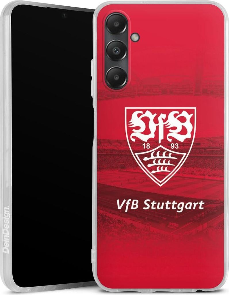 DeinDesign Handyhülle für Samsung Galaxy A05s Silikon Hülle Case Smartphone Schutzhülle Offizielles Lizenzprodukt Stadion VfB Stuttgart