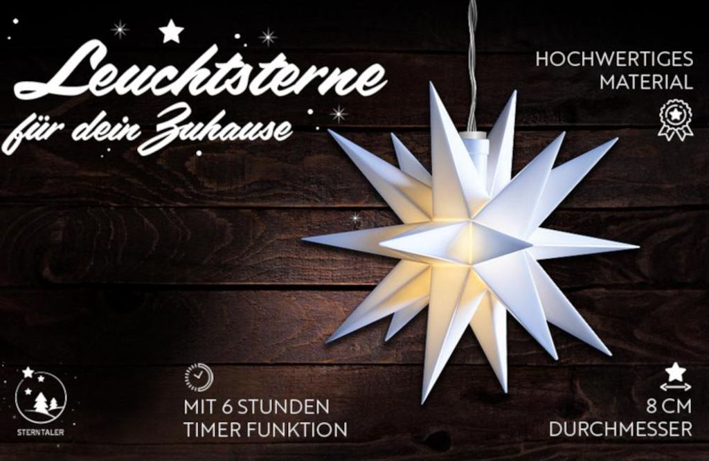 Sterntaler Dekostern | Weihnachtsstern Baby-Stern |