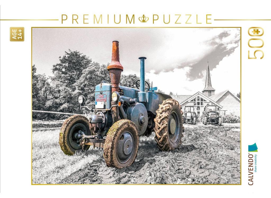 CALVENDO Puzzle Oldtimer Trecker Lanz Bulldog | 500 Teile Produktbild 