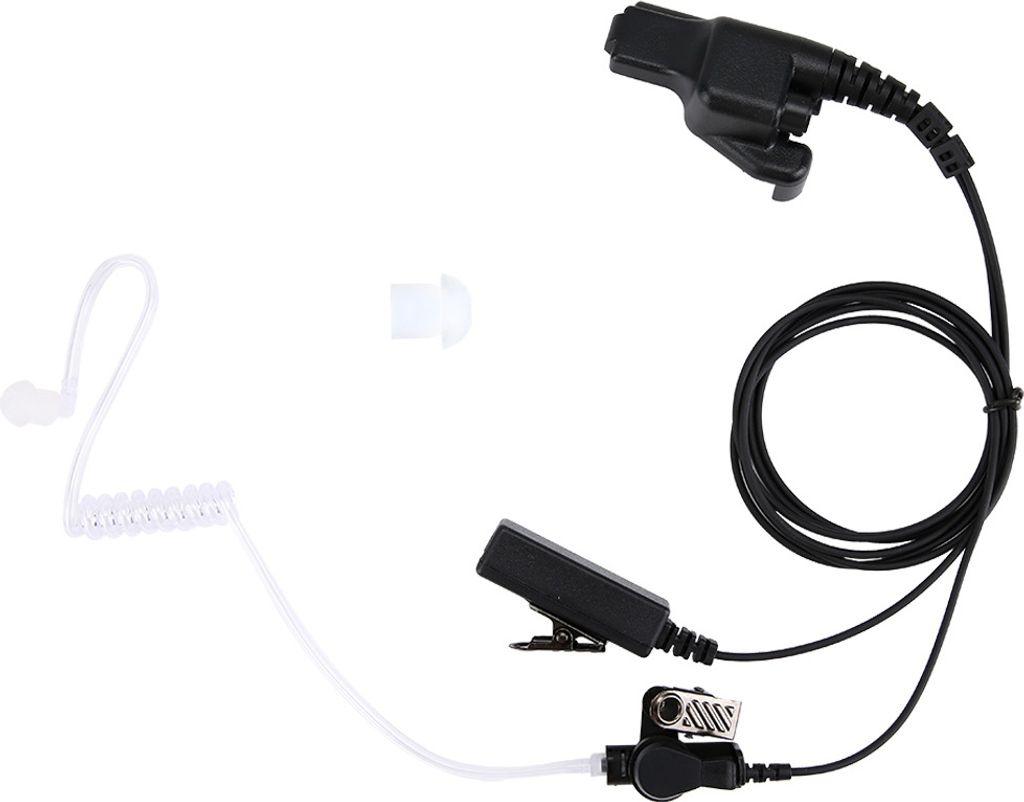 Walkie Talkie Air Acoustic Tube Duct PTT Hörer Headset für Motorola HT1000 XTS3000 XTS5000