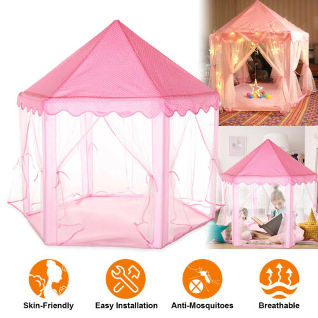 Kinderzelt Babyzelt Spielhaus Spielzelt Prinzessin Zelt Spielhöhle Geschenk 