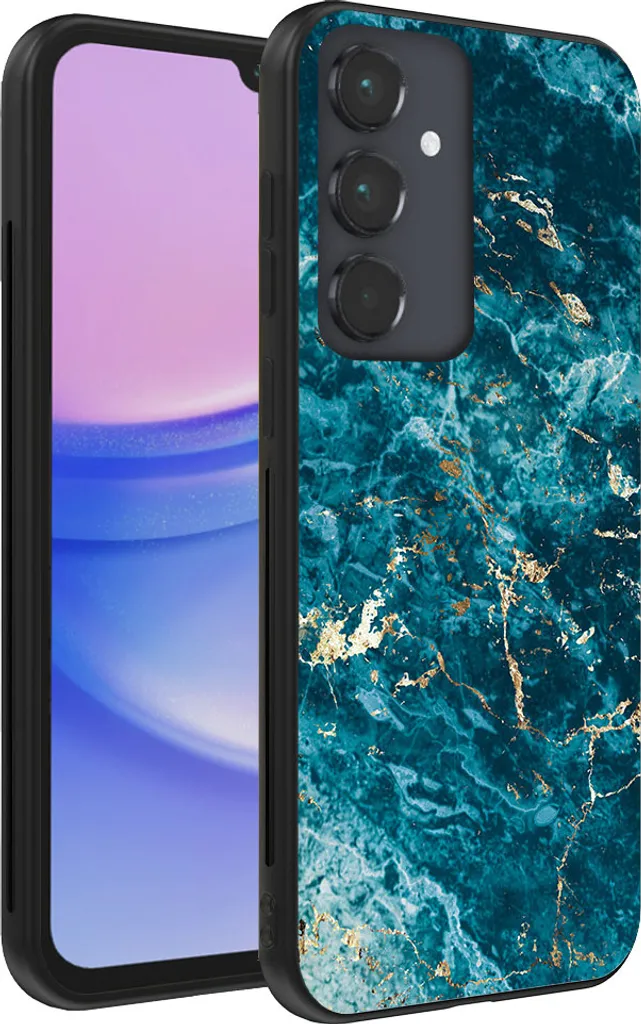 Regala una Cover Marmo Blu Samsung A15 - Design Elegante
