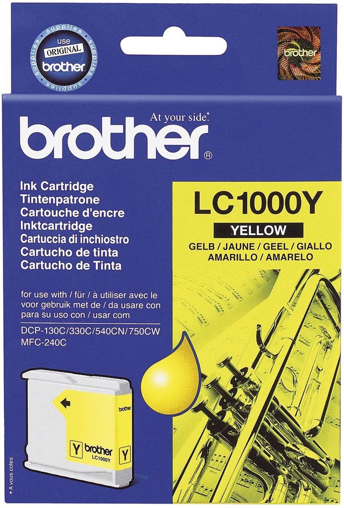 Brother LC1000Y cartouche d'impression jaune Image du produit 
