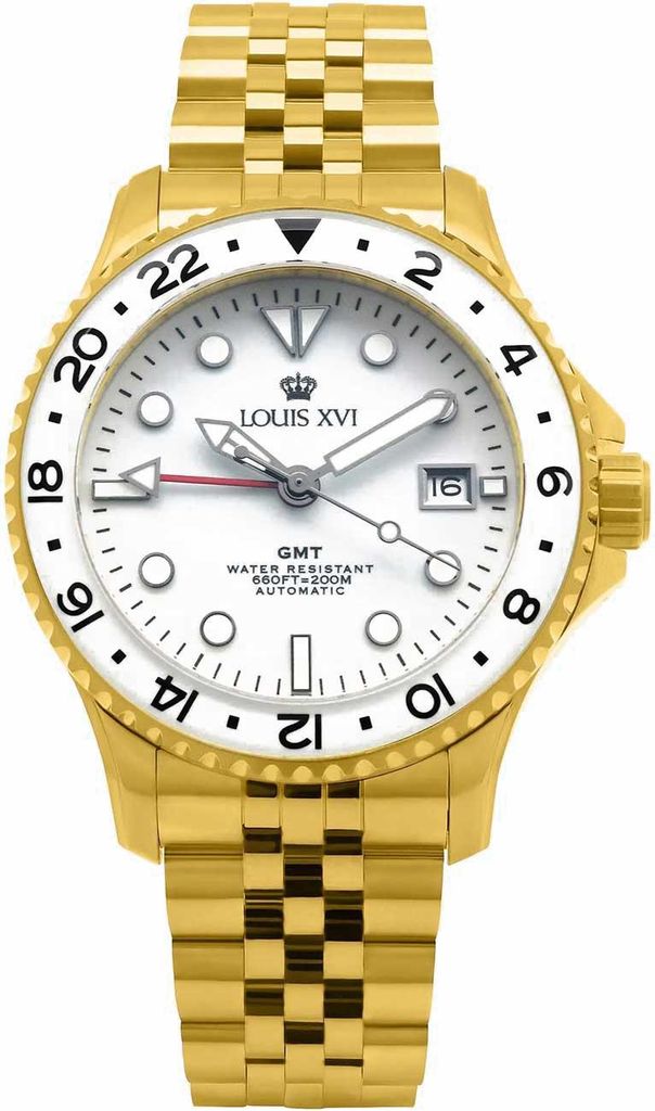 Louis XVI LXVI1431 Herrenuhr Mirabeau Automatik GMT 41mm 20ATM