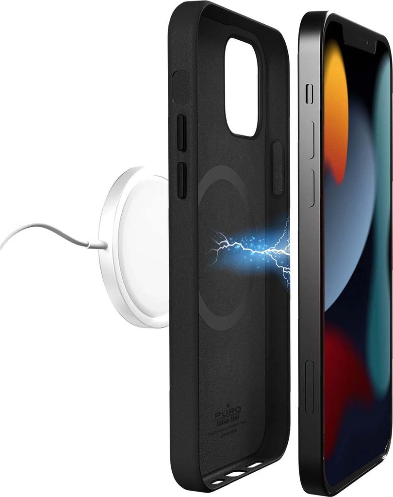 PURO, SkyMag Hülle iPhone 13 Pro Max kompatibel mit MagSafe, Schwarz