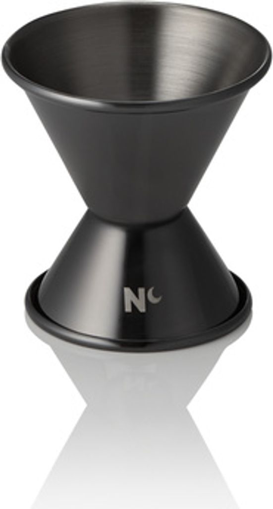 Jigger Nocturn, 2/4 cl, Ø 4,5 cm, Höhe 6 cm, gun metal, Chromnickelstahl 18/10