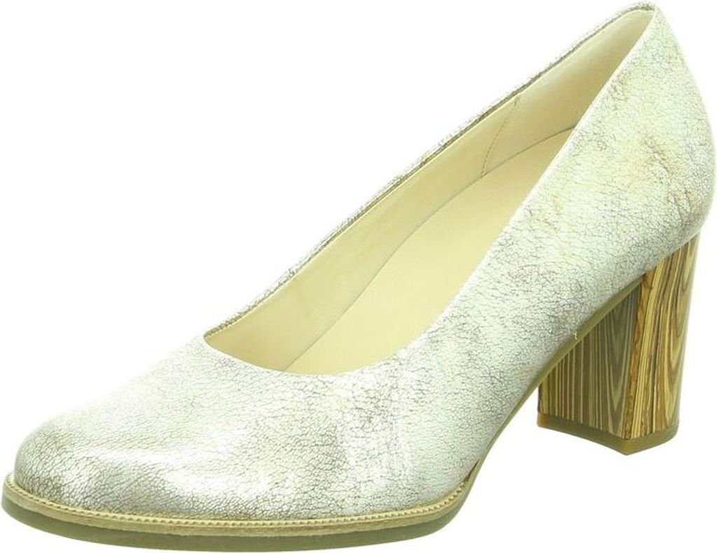 GABOR Damen Pumps aus Leder in Silbergrau 37