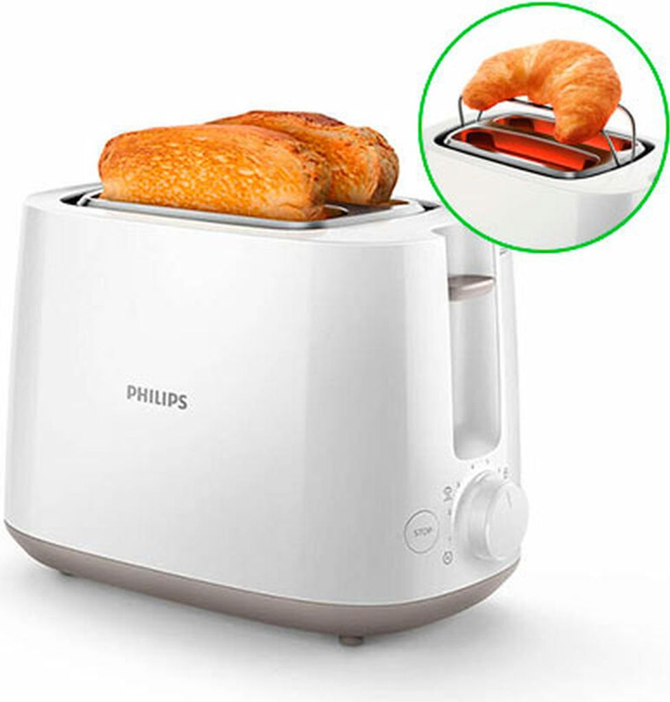 Philips HD 2581/00 2-Scheiben Toaster weiß Produktbild 4