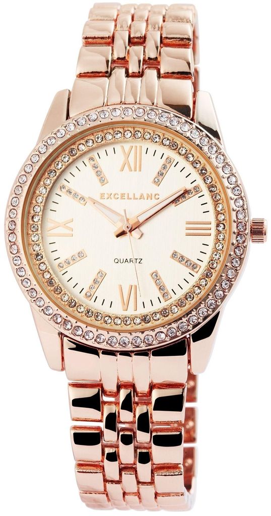 Excellanc Damenuhr mit Metallarmband Produktbild 