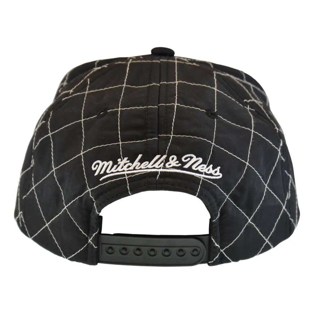 Bonnet Brooklyn Nets chaud et coupe-vent Mitchell & Ness Quilted Noir - 4