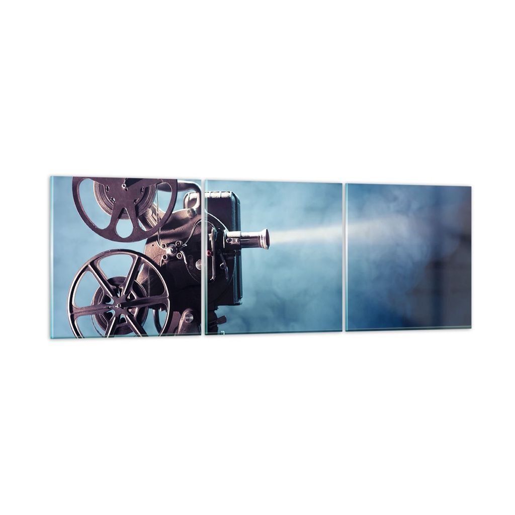 Bilder auf glas - Film projektor gedächtnis geschichte - 90x30cm - Glasbilder - Wandbilder - Kunstdruck - Wanddekoration aus Glas - Glas Bilder - ...