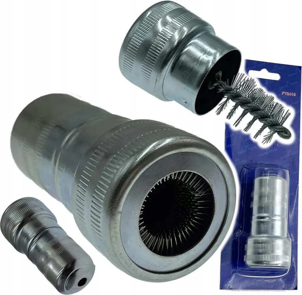 Pulitore Terminali Batteria Auto 2 in 1 - Kit Manutenzione Acciaio
