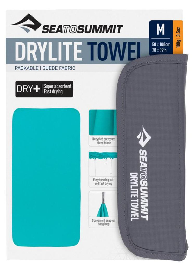 Sea to Summit Drylite Handtuch Barva: Baltic / Velikost: M