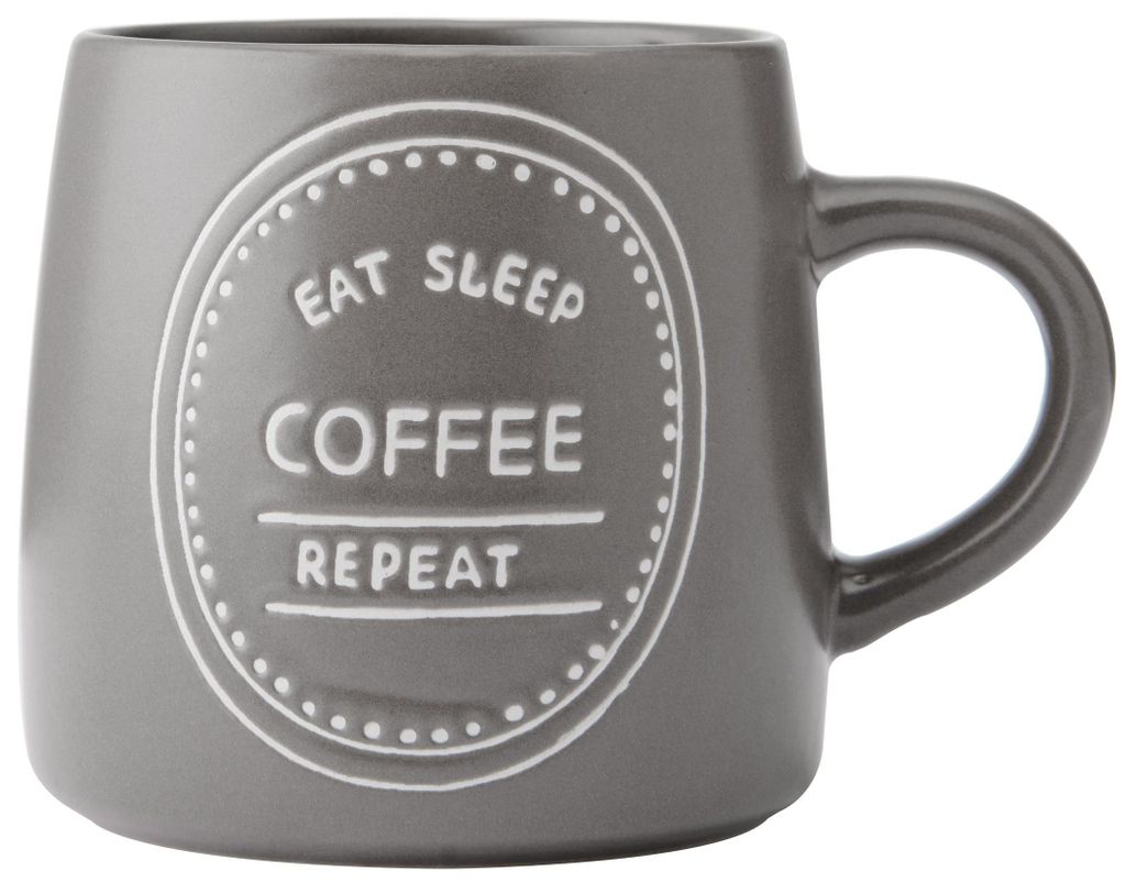 Becher "Repeat Coffee Eat Sleep", 400 ml Mikasa