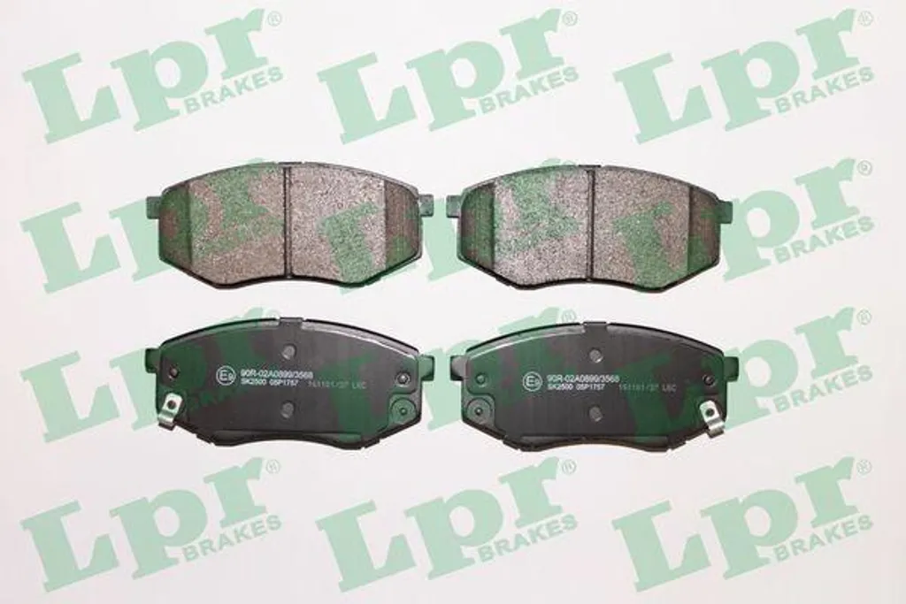 Plaquettes de frein LPR 05P1757 - Freinage disque OE 581012SA30 Hyundai