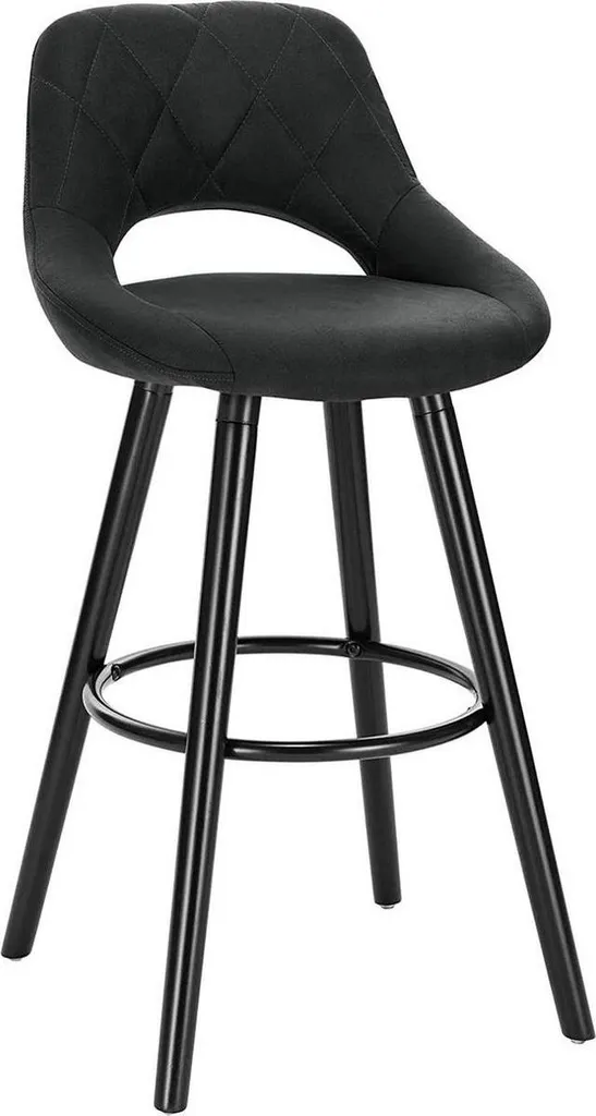 Sedia da Cucina Industriale Ergonomica Antracite Tessuto 1 Pezzo