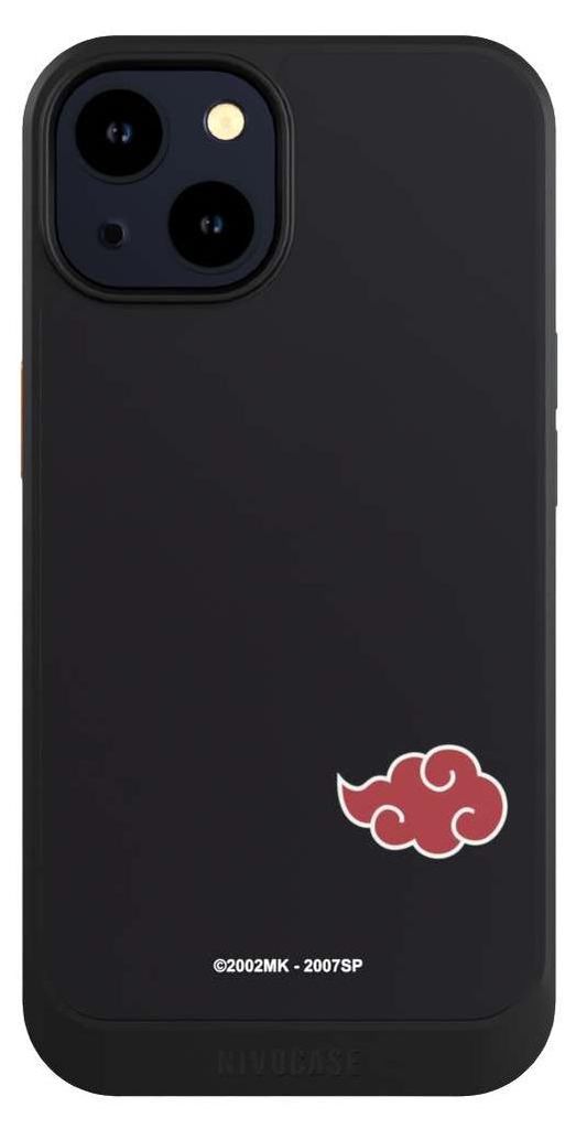 NIVOCASE Hülle für Apple iPhone 14 Handyhülle NIVOcore Case Schwarz Naruto Shippuden Offizielles Lizenzprodukt Akatsuki