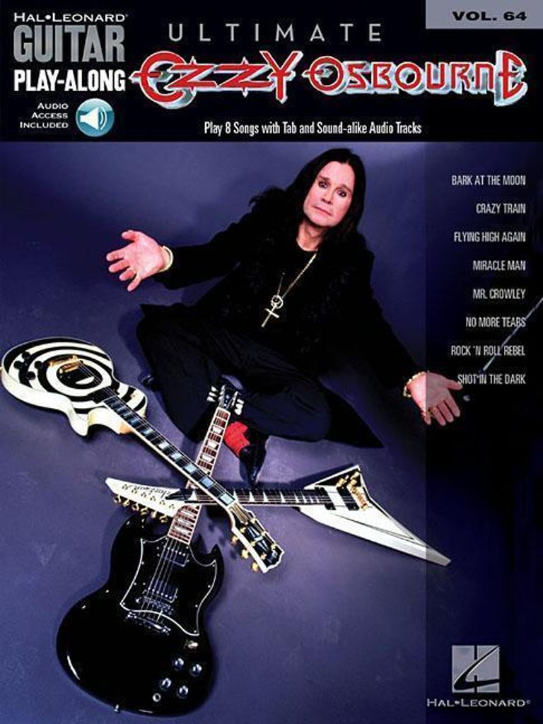Ozzy Osbourne Guitar Play-Along Volume 64 Book/Online Audio