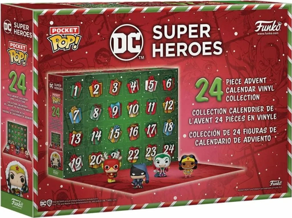 Calendrier de l'Avent Funko Pop! DC Comics 2023 avec Mini Figurines