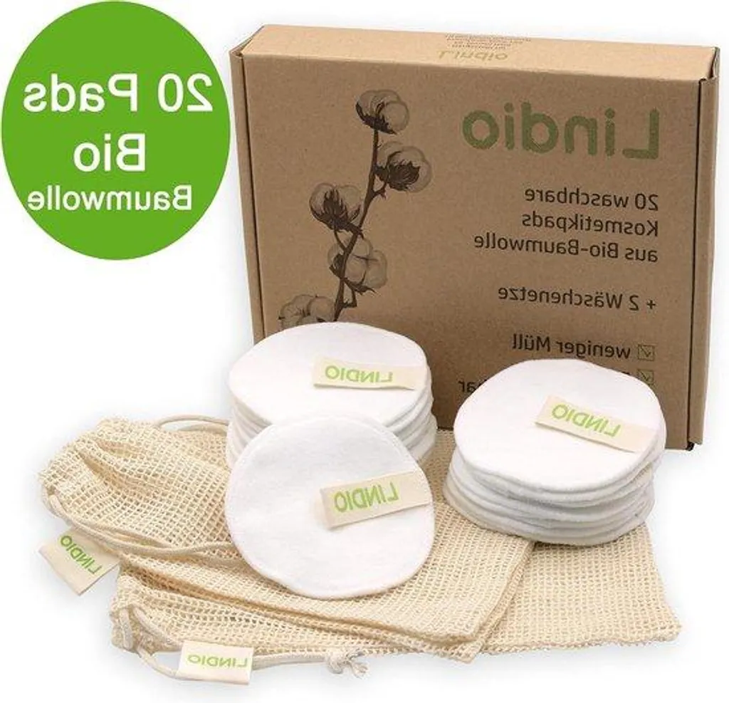 Disques démaquillants bio lavables, texture douce et zéro déchet visage