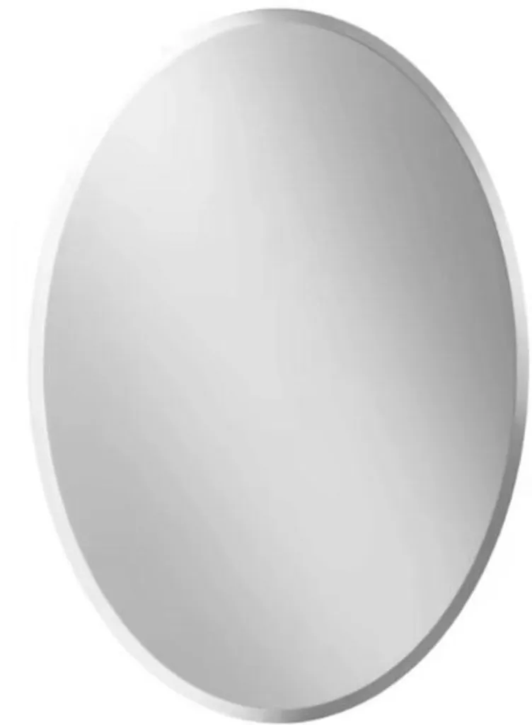 Miroir mural luxe en verre HD 60x80 cm argent avec bords biseautés