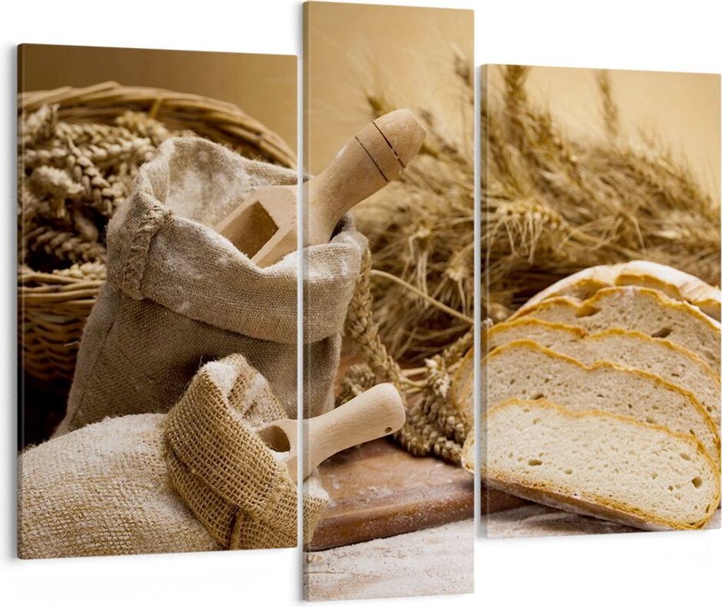 Bild auf Leinwand - Leinwandbild - Brot Essen Holz - Produktbild 