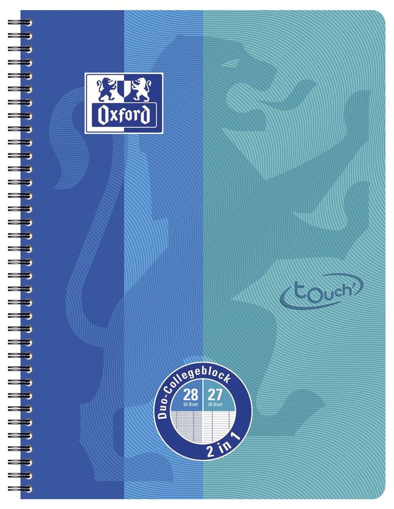 A notebook with a spiral binding.