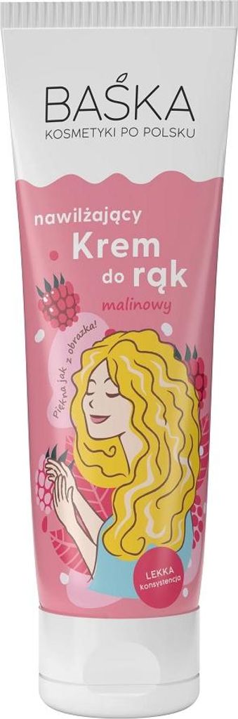 Baśka Krem do rąk nawilżający Malinowy, 100 ml
