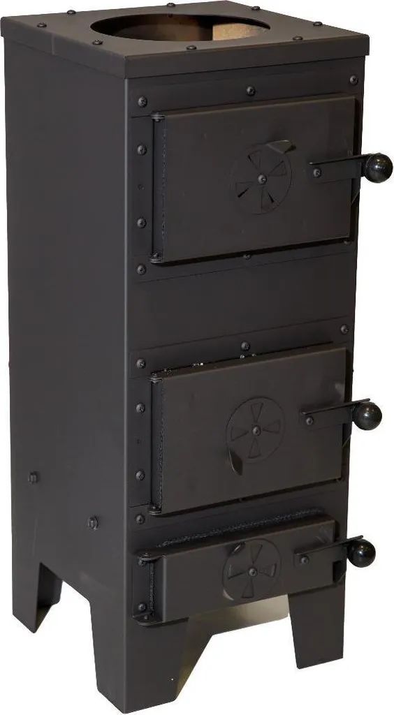 HUKA HK-0153 Poêle en argile réfractaire 7,5 kW - 77 x 39 x 29 cm