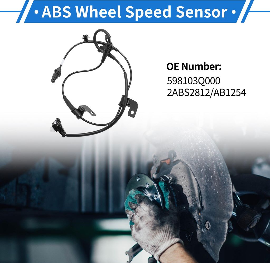 ABS Raddrehzahlsensor Vorne Links ABS Sensor Antiblockiersystem Sensor Nr. 598103Q000/2ABS2812/AB1254 für HYUNDAI SONATA 2012-2015