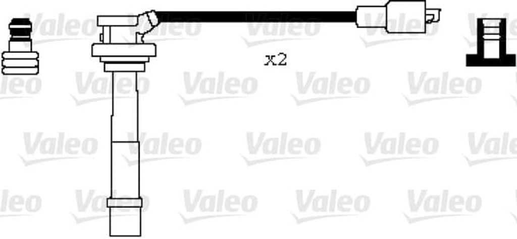 VALEO 346079 Zündkabelsatz Zündleitungssatz für SUZUKI JIMNY (FJ) Grand Vitara I SUV (FT, HT) Wagon R+ Schrägheck (MM) IGNIS (FH) Alto (FF) BALENO