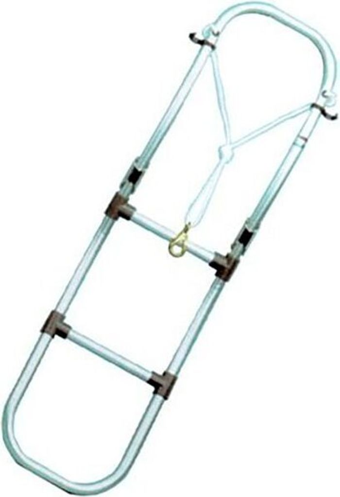 Goldenship Klappleiter 3 Stufen Silber Silber One Size