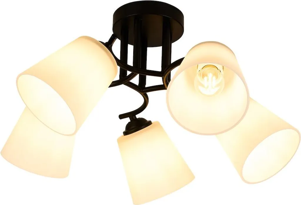 Suspension en Verre Noir 5xE27 Milagro - Grand Luminaire Design IP20